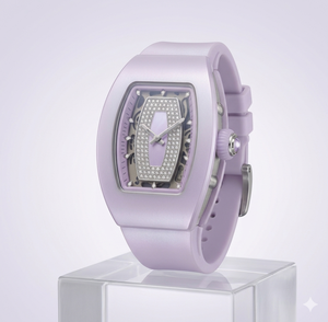 Reloj Mecánico de Lujo para Mujer 2025, de Cerámica y Acero Inoxidable, Cristal de Zafiro, Correa de Caucho, Alta Calidad, Resistente al Agua - Product Image 1
