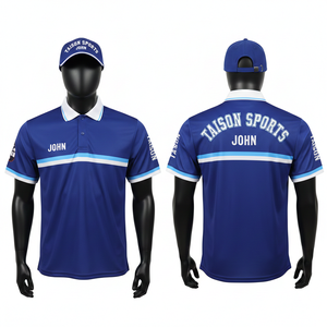 เสื้อสนุกเกอร์ชาย 180 GSM ผ้าโพลีเอสเตอร์ดูดซับความชื้น ระบายอากาศได้ดี สีเทา-ดำ แถบแนวนอน โลโก้แบบซับลิเมชั่น - Product Image 6