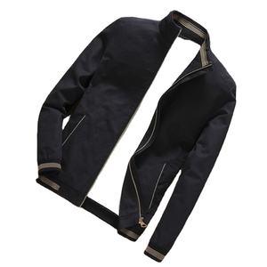 Veste mince à col montant oem avec logo personnalisé veste uniforme de baseball décontractée pour hommes printemps et automne veste pour hommes - Product Image 3