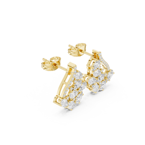 Bijouterie Or Bling AAA + CZ Hypoallergénique Levier Retour Boucles d'oreilles pour enfants Filles - Product Image 6