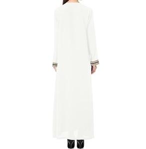 Abaya de Chifón Recta y Modesta para Mujeres Musulmanas 2026, Diseño Turco Abierto de 3 Capas, Largo Maxi, Venta al Por Mayor, Tela de Seda Personalizada - Product Image 2