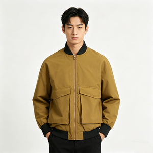 Chaqueta Bomber Personalizada para Hombre, Bordada a Medida, Corte Ajustado, 100% Algodón - Product Image 1