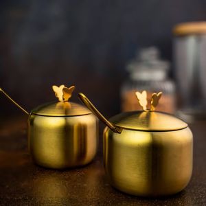 Étagère à épices de cuisine en acier inoxydable doré sur mesure, boîte à assaisonnements en métal pour Masala Dabba, boîte à épices pour organiser les assaisonnements - Product Image 1