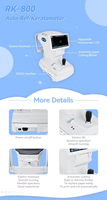 Autorefractor China Factory Optical Equipment Eye Exam Digital Autorefractor Keratometer Factory Direct Price Auto Refractometer