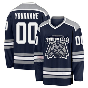 Maillot de hockey sur glace sublimé, uniforme d'équipe personnalisé, vêtements de sport respirants, fournisseur en gros OEM - Product Image 1