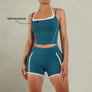 Custom Contrast Sports Clothing Tall Friendly Sportswear <b>Yoga</b> Gym Wear Workout <b>Sets</b> for Women Premium quality manufacturer - Product Image 4