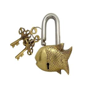 Candado de Latón con Forma de Tortuga Vintage con Llaves, Candado Decorativo de Estilo Antiguo para Puerta de Casa, Regalo - Product Image 3