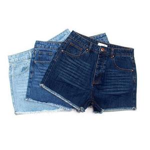 Shorts de Mezclilla Rectos para Mujer 2025, Alta Calidad, Corte Regular, Estilo Casual Sexy, Cintura Media, Diseño Vintage, Venta al Por Mayor BY HI - Product Image 5