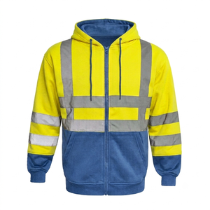 Ropa Protectora, Chaqueta Cálida Estilo Sudadera con Capucha para Hombre, en Amarillo, Naranja, Azul y Rojo, Mangas Largas, Resistente al Frío, para Exteriores - Product Image 5