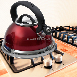 ¿Alexa 3,0 Qt? Hervidor de agua de acero inoxidable para el campamento, tetera con silbato superior, Color Cranberry - Product Image 6