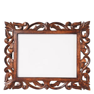 Brownwood Handicrafts - Marco de Fotos de Madera de Mango Hecho a Mano, Grabado con Láser, Diseño Rústico Creativo Vintage para Mesa, Hogar u Oficina - Product Image 3