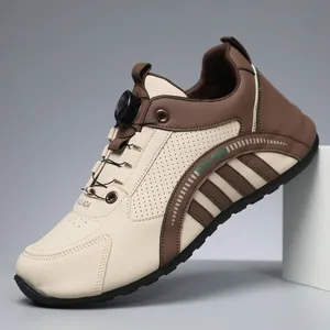 Men Casual <b>Sneakers</b> Rotating Button Summer Breathable Sport <b>Shoes</b> Lightweight Outdoor Mesh Running <b>Shoes</b> Athletic Jogging <b>Shoes</b> - Product Image 1