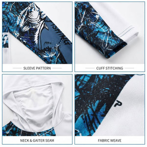 Camisa de Pesca OEM y ODM con Protección Solar UPF 50, Camisas de Pesca con Capucha, Sudadera de Pesca de Secado Rápido, Manga Larga, Personalizada - Product Image 6