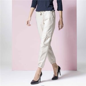 ODM Mujeres Algodón Poliéster Cargo Pantalones Con Bolsillos Laterales - Product Image 1