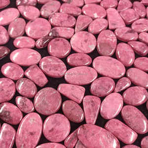 Natural Thulite Gemstone Cabochons Authentic <b>Crystal</b> Cabochons for Jewelry Model <b>Craft</b> Flat Back High Grade Thulite Cabochon - Product Image 4