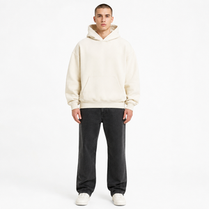 Sudadera con Capucha de Gran Gramaje para Hombre, 450GSM, Hombro Caído, OEM, Bordado, Venta al por Mayor, MOQ Bajo - Product Image 3