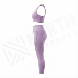 Conjunto de Yoga Personalizado de Marca Privada para Mujer, Ropa Deportiva para Gimnasio, Fitness, Ejercicio, Entrenamiento - Product Image 3