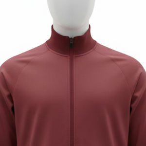 Haut de sport côtelé personnalisé de haute qualité 92% polyester 8% élasthanne épais - Product Image 2