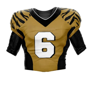 Adult Unisex American Football Jerseys Latest Design Customizable Breathable 100% Polyester Team Wear Wholesale Uniform - Product Image 5