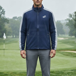 Veste coupe-vent de golf de haute qualité pour hommes, résistante à l'eau, légère, respirante, tissu extensible, vêtements de sport d'extérieur - Product Image 6