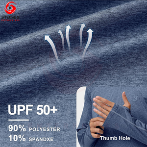 Sweat à capuche de pêche UPF 50+ pour homme - Mélange polyester/coton, séchage rapide, grande taille, fermeture à enfiler pour activités sportives de plein air - Product Image 4