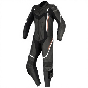 Combinaison de moto pour homme à manches longues, noire et grise, coupe-vent, toutes saisons, ensemble de vêtements de moto, ensemble de tourisme moto - Product Image 5
