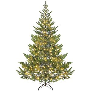 Albero di Natale Artificiale in Cedro Sparse da 2,1 m con Luci LED, 2931 Punte Illuminate, con Supporto per Feste all'Aperto e Festività - Product Image 1