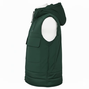 เสื้อกั๊กผู้ชายแบบหนาบุใยสังเคราะห์สำหรับฤดูร้อน น้ำหนักเบา กันน้ำ ระบายอากาศได้ดี มีซิป สกรีนโลโก้ได้ คุณภาพสูง รับผลิตตามแบบ (OEM) ขายส่ง - Product Image 3