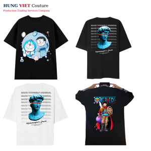 T-shirt coloré en coton vintage personnalisé pour streetwear unisexe coupe surdimensionnée expédition rapide et prix d'usine - Product Image 6