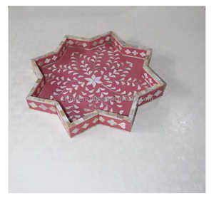 Ensemble de brûleurs d'encens contemporains élégants et brillants avec incrustation de nacre Maisons arabes Ramadan et occasions de cadeaux - Product Image 5