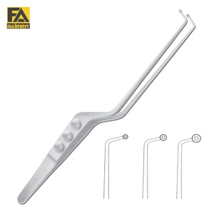 Pinzas Samii con mandíbulas en forma de cuchara, orificio derecho de 3 mm, instrumento quirúrgico manual para cirugía general, certificado CE Clase I - Product Image 1