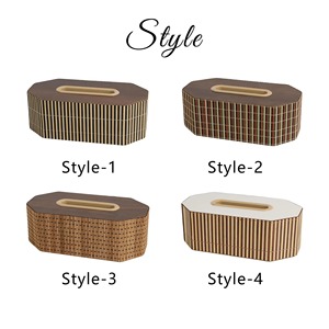 Boîte à mouchoirs en bois multi-styles de qualité supérieure, idéale pour le salon, la chambre, le bureau et les chambres d'hôtes, vente en gros depuis l'Inde - Product Image 3
