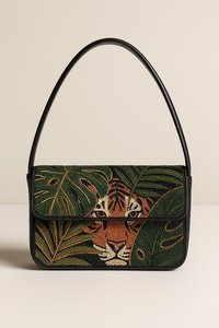 Beaded Shoulder Bag, Tiger Beaded Purse, Animal Print Clutch, Jungle Theme Handbag, Handcrafted Bags, Custom Clutch, Exotic Tige - Product Image 2