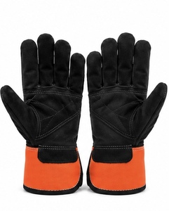 MUBASHAR PRO GRIP International Leather Anti-Slip Heat Resistant Durable Breathable Reinforced Cuff Customizable <b>Gloves</b> - Product Image 4