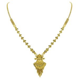 Wholesale 14K 18K 24K Micron Gold Filled Brass Forming Short Necklaces Fashion Jewelry Traditional & Festival Wear Necklaces Set - Product Image 3
