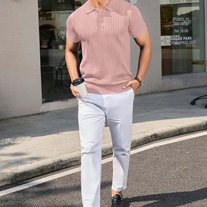 Servicio OEM Personalizado, Camiseta de Manga Corta Lisa con Diseño Sólido, Corte Regular, Logotipo Personalizado, Impresión Antiarrugas, Lona para Hombre - Product Image 2