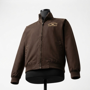 Dernier style, veste sportive décontractée d'hiver, style urbain, avec logo frontal, respirante, coupe-vent, en polyester/nylon - Product Image 5