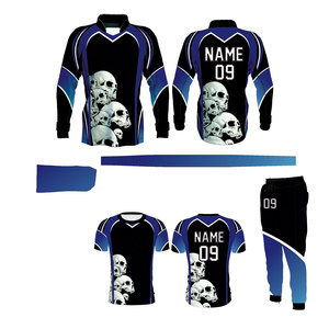 Ensemble d'équipement de paintball professionnel : Maillot à manches longues et t-shirt à manches courtes entièrement sublimés, pantalon assorti et bandeau - Product Image 5