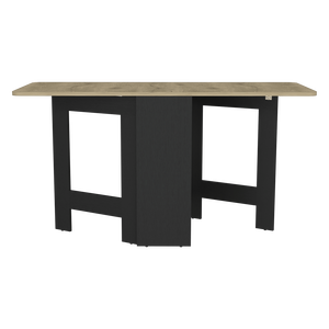 DEPOT E SHOP Detroit Tavolo da Pranzo Pieghevole Bianco/Macadamia con Design Espandibile in 3 Forme - Product Image 2