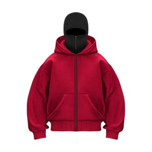 Sweat à capuche personnalisé avec fermeture éclair, sweat à capuche uni épais, veste à capuche zippée pour homme - Product Image 2