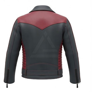 Custom Leather <b>Biker</b> <b>Jacket</b> Featuring Modern Slim Fit Premium Quality Leather And Timeless Streetwear Design For Men - Product Image 2