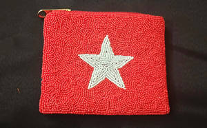 Monedero de Moda Hecho a Mano con Cierre, Bordado Multicolor y Cuentas, para Uso Diario, Bolsos y Estuches para Mujeres y Niñas, Marca Bright Star - Product Image 6