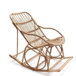 Handwoven garden rocker chair with <b>single</b> seat hot selling rattan recliners rocking chairs - Product Image 2