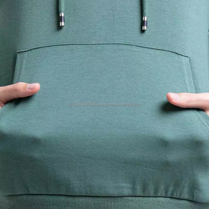 Sweat à capuche en coton interlock pour homme, pull ajusté avec capuche, sweats à capuche personnalisés pour homme, sweat-shirt pour homme, surdimensionné - Product Image 3