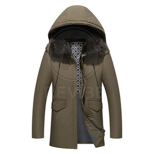 Chaqueta Larga Acolchada Ligera para Invierno, con Logotipo Frontal, para Senderismo y Viajes - Product Image 4