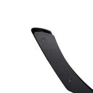 Rasoir droit noir mat professionnel pour barbier, outil de rasage à manche large, shavette au design personnalisé - Product Image 4