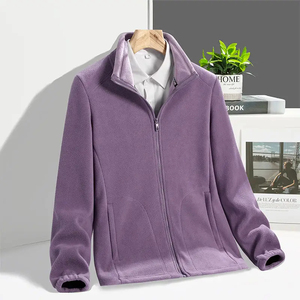 Dernier style – Veste polaire d'hiver à col montant avec logo frontal – Vente en gros – Qualité supérieure – Coupe-vent – Écologique - Product Image 5