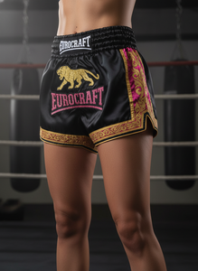 Short de Muay Thai en satin brillant pour homme, ensemble de sport MMA (arts martiaux mixtes) avec maillot et short de fitness, rashguard 100 % polyester, coupe classique - Product Image 5