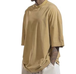T-shirt Oversize Boxy de Haute Qualité, Vêtements Streetwear Hip Hop, T-shirt Personnalisé avec Logo ou Motif, Lavage Acide, pour Hommes - Product Image 5