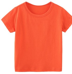 T-shirt d'été pour enfants, col rond, tricoté, manches courtes, 100% coton, anti-rétrécissement, anti-boulochage, décontracté, nouvelle mode tendance - Product Image 5